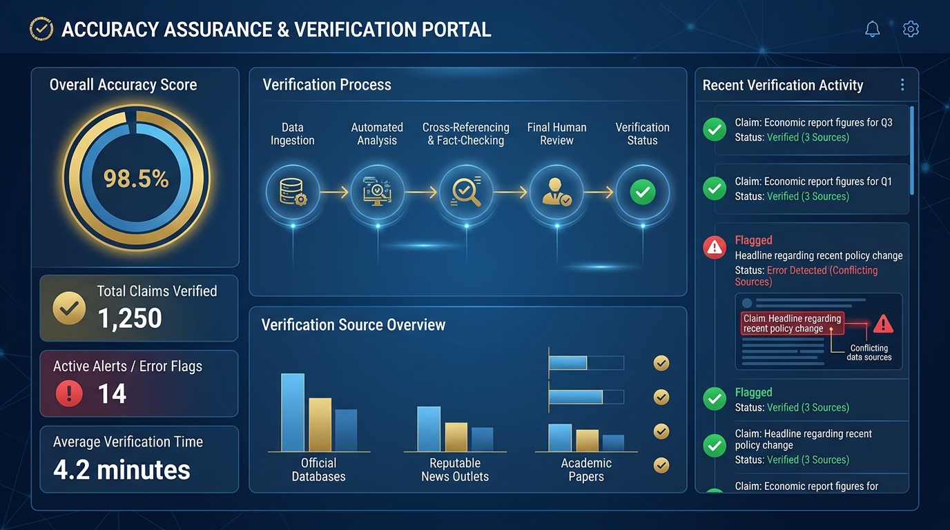 AI accuracy verification and fact-checking mechanisms