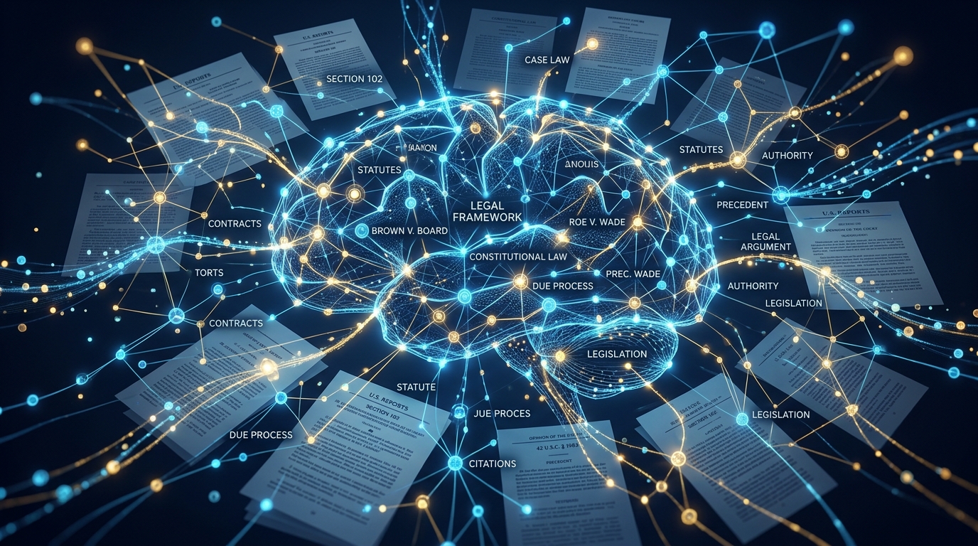 AI processing and analyzing legal documents and case law